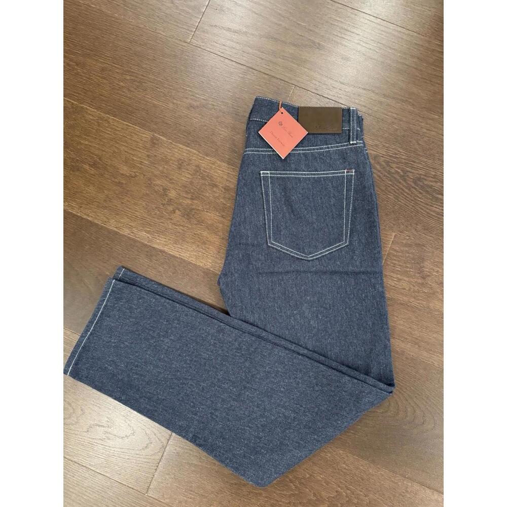 Loro Piana Denim Flower Jeans Size 34